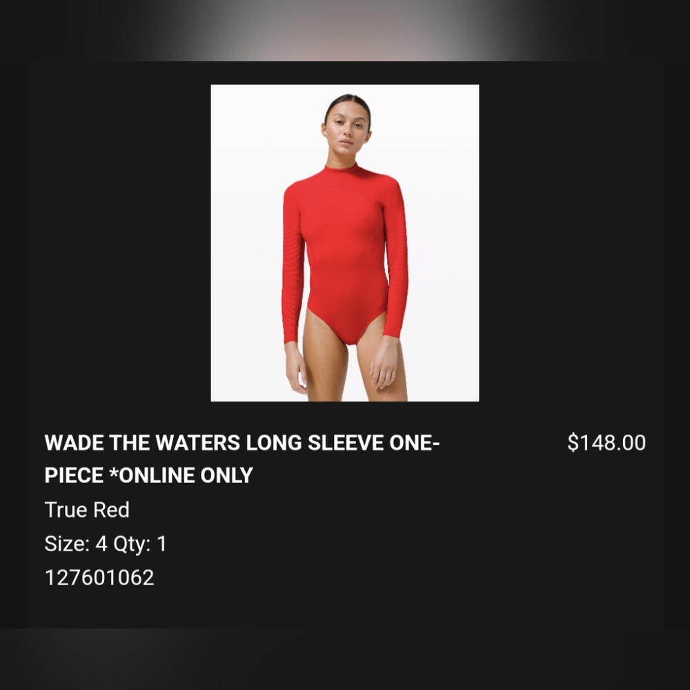 Wade the waters long sleeve one piece